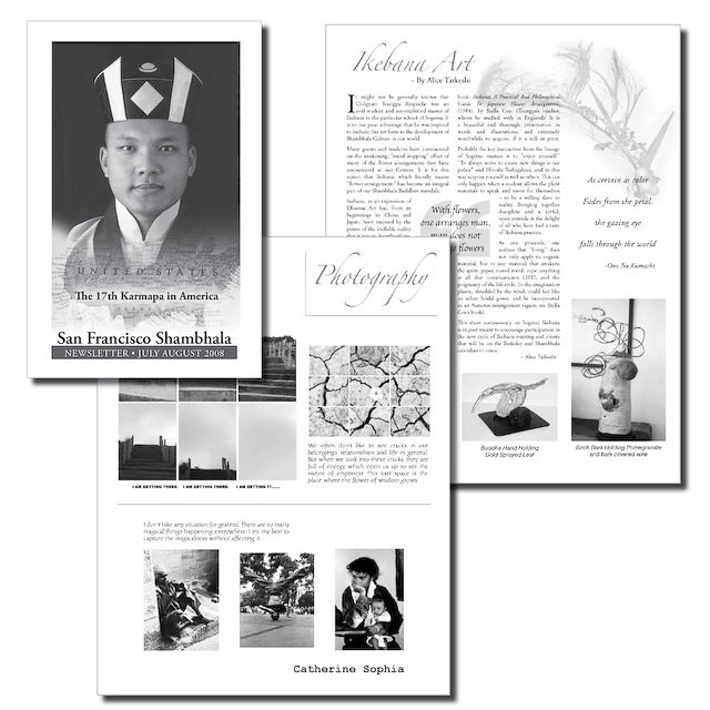 13) Shambhala Newsletter Cover and Pages